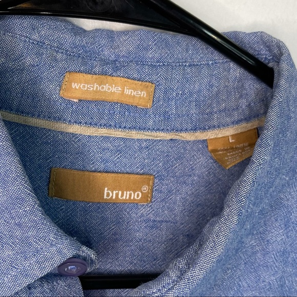 Bruno Linen Button Down Shirt - Picture 4 of 7